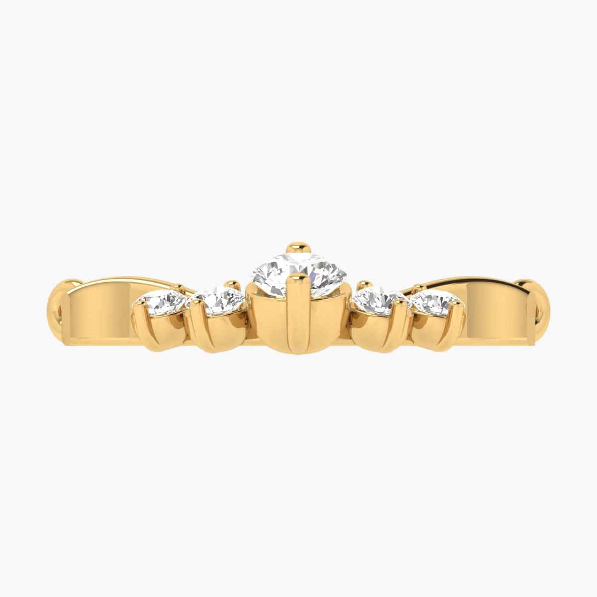 Chevron Contour Multi-Stone Diamond Mangalsutra