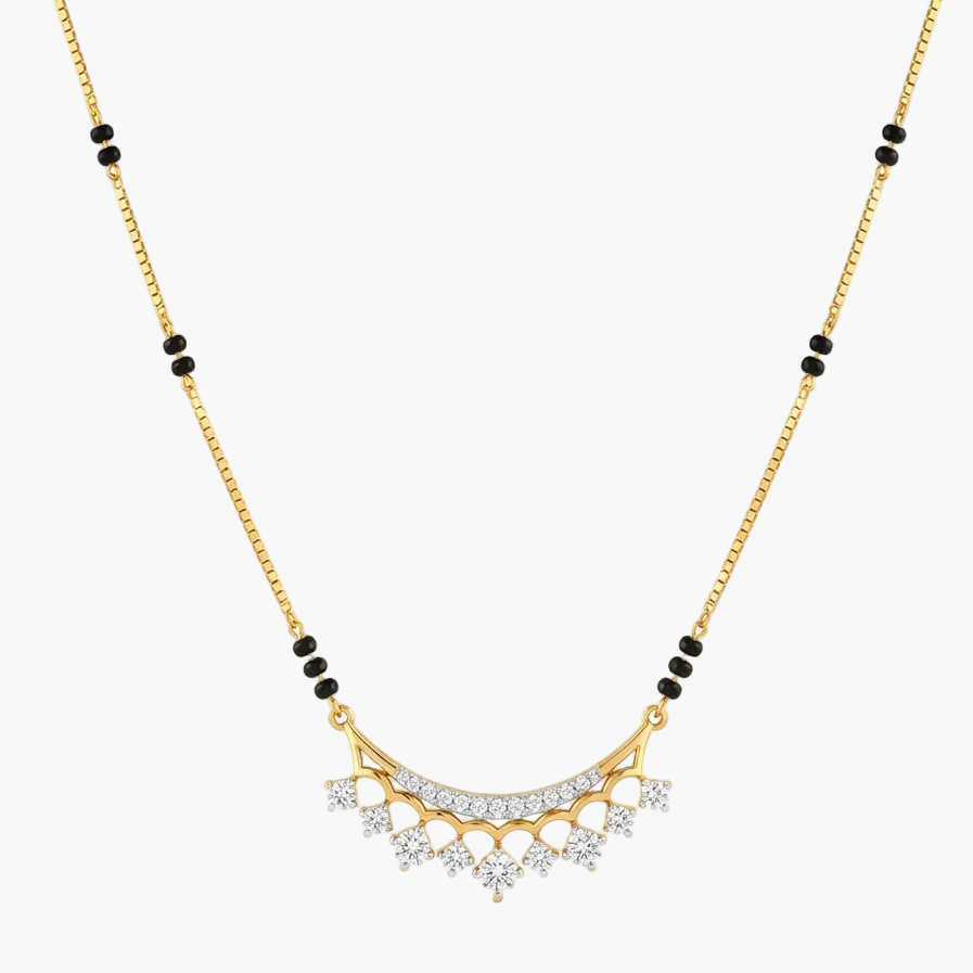 Traditional Motif Arch Diamond Mangalsutra