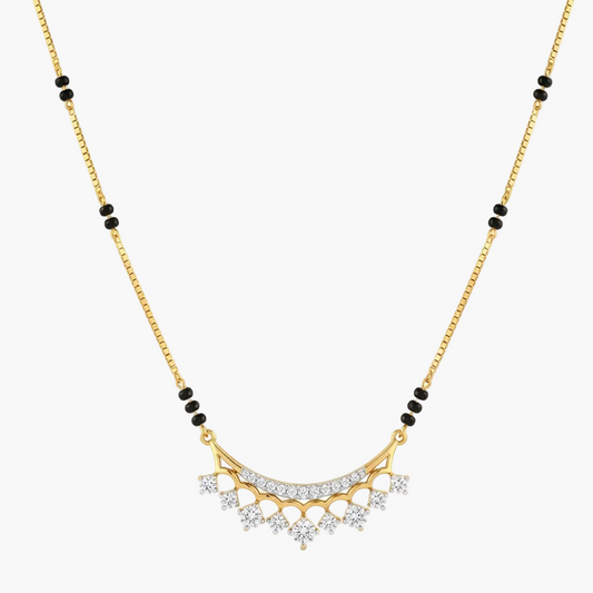 Traditional Motif Arch Diamond Mangalsutra
