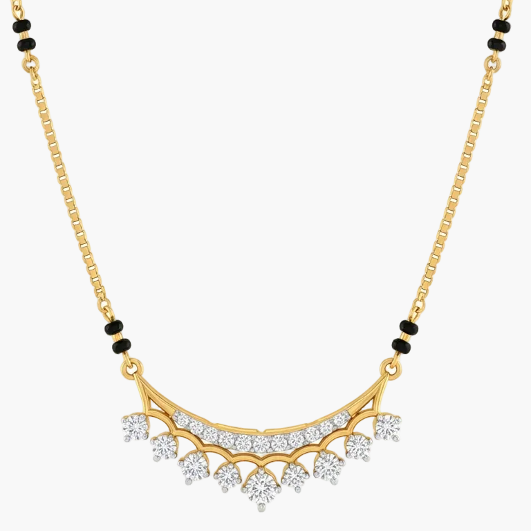 Traditional Motif Arch Diamond Mangalsutra