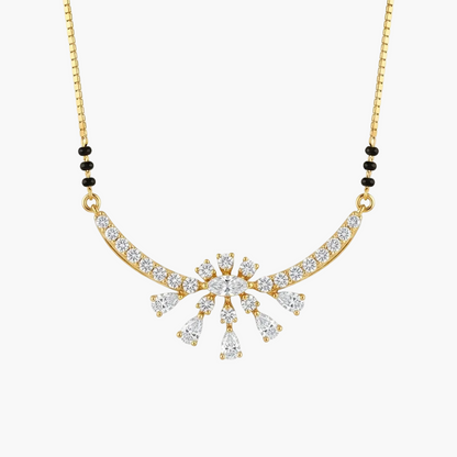 Marquise and Pear Cluster Arch Diamond Mangalsutra