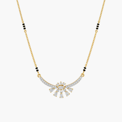 Marquise and Pear Cluster Arch Diamond Mangalsutra