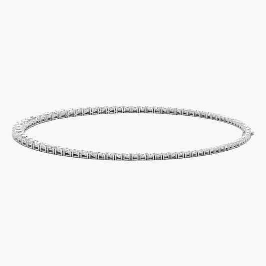 Diamond bracelet on a white background