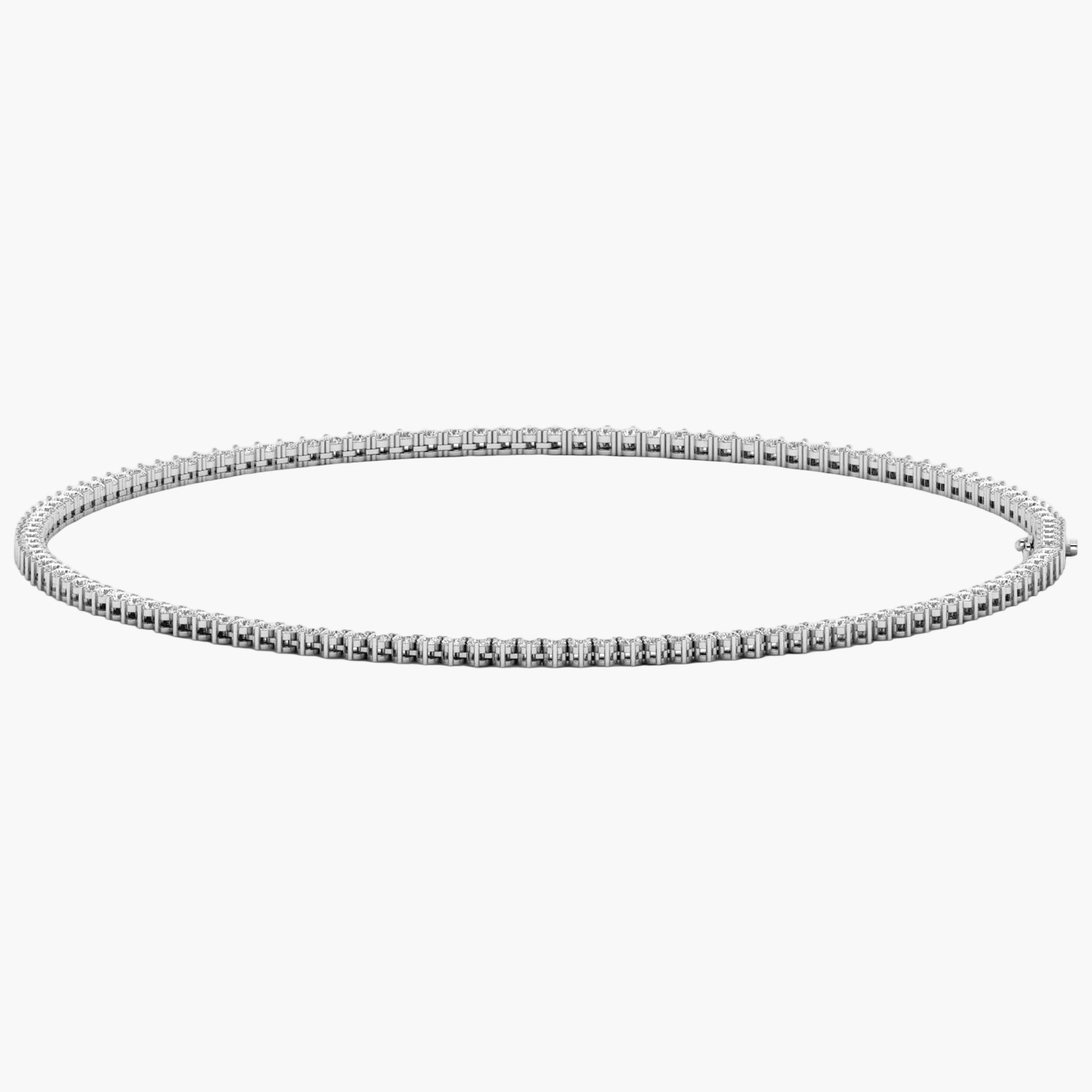 Silver bracelet on a white background