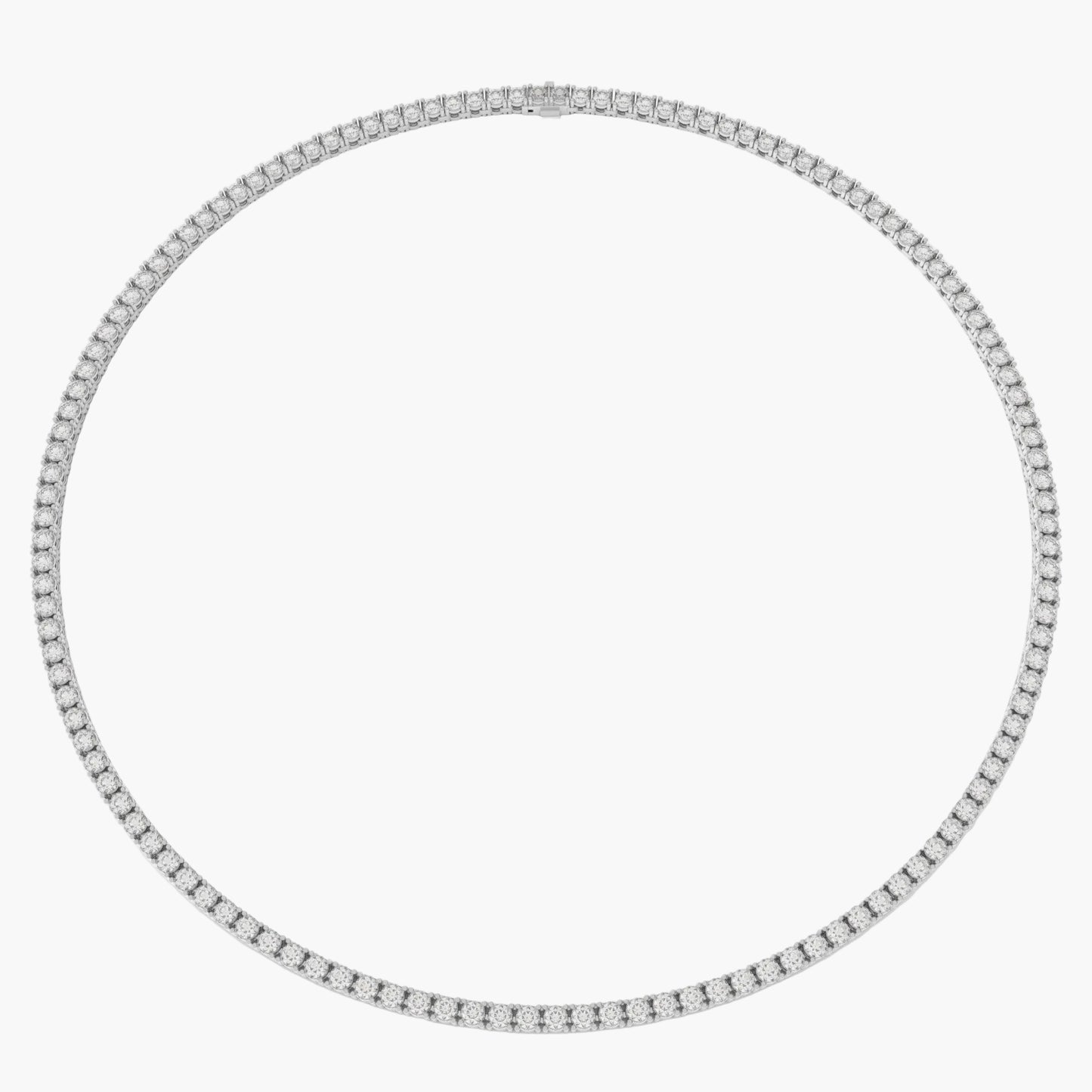 Diamond bracelet on a white background