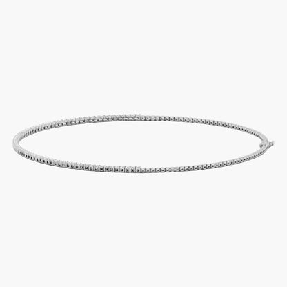 Silver bracelet on a white background