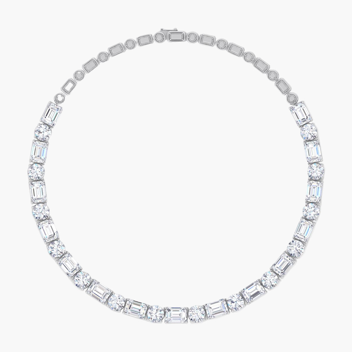 Lily Stem Diamond Necklace
