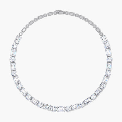 Lily Stem Diamond Necklace