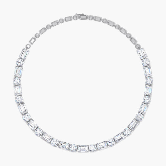 Lily Stem Diamond Necklace