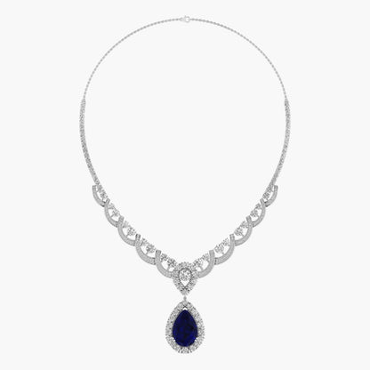 Obsitian Diamond Necklace