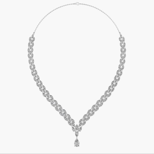 Scintillating Charm Diamond Necklace