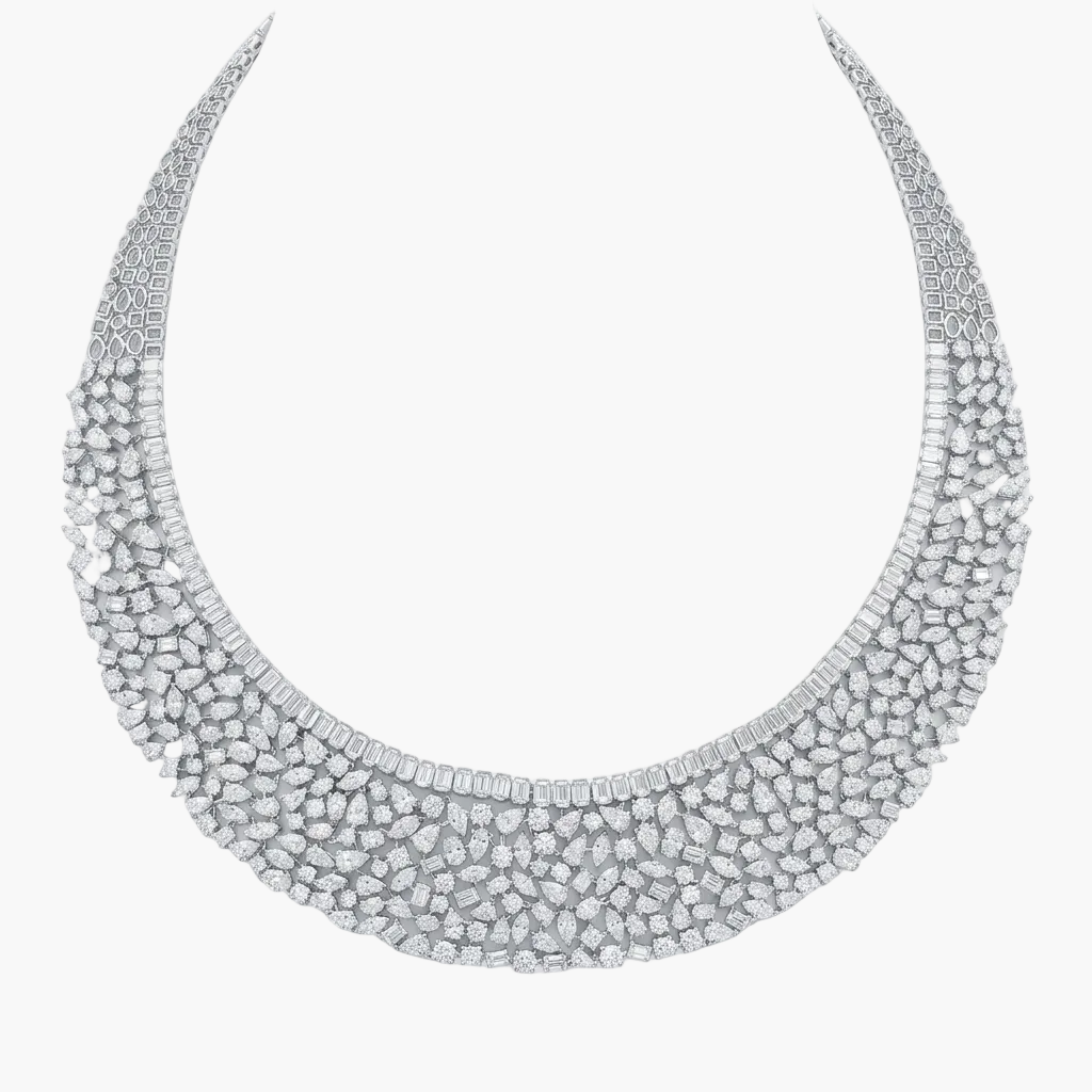 Majestic Statement Choker Diamond Necklace