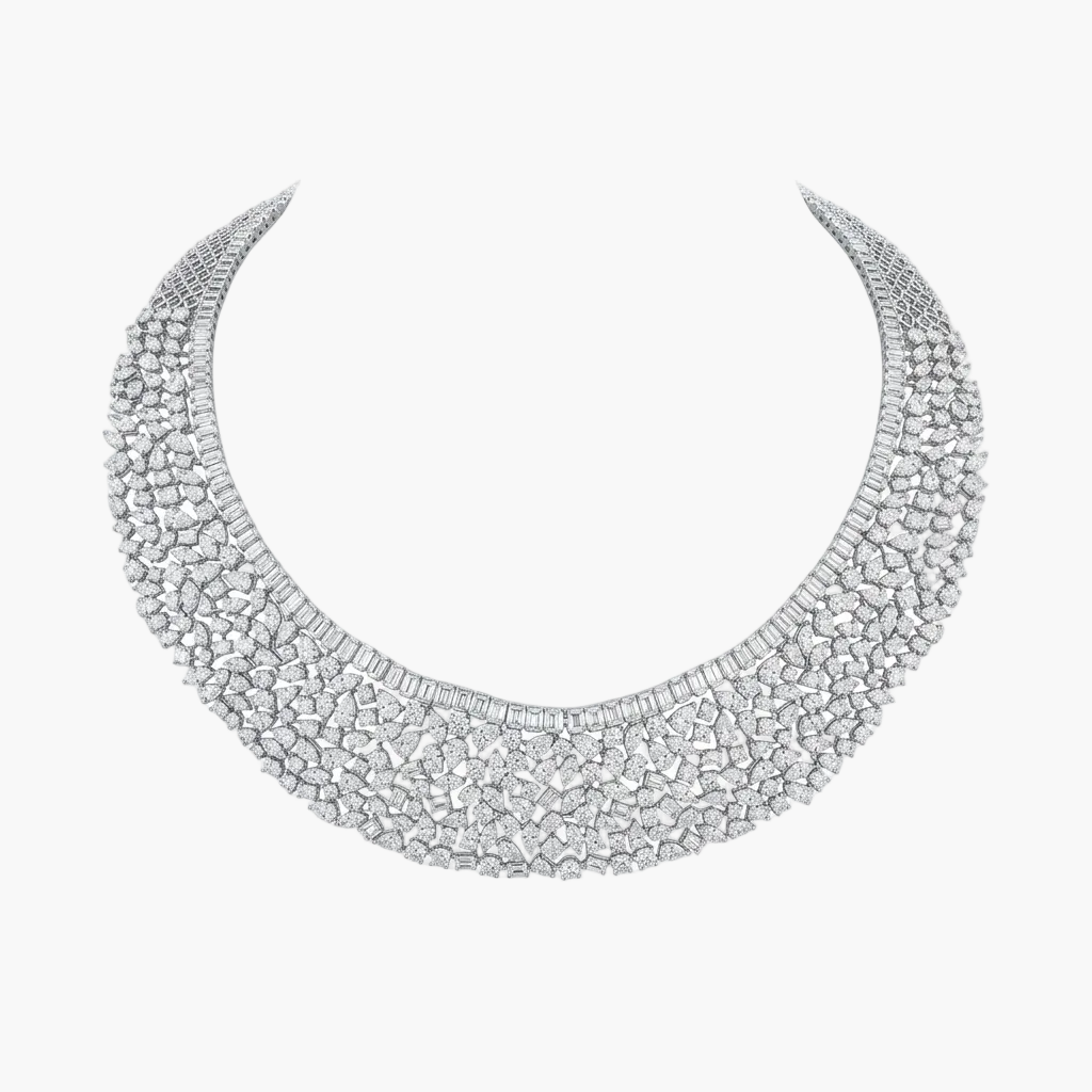 Majestic Statement Choker Diamond Necklace
