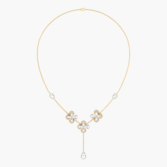 Brassicaceae Diamond Necklace