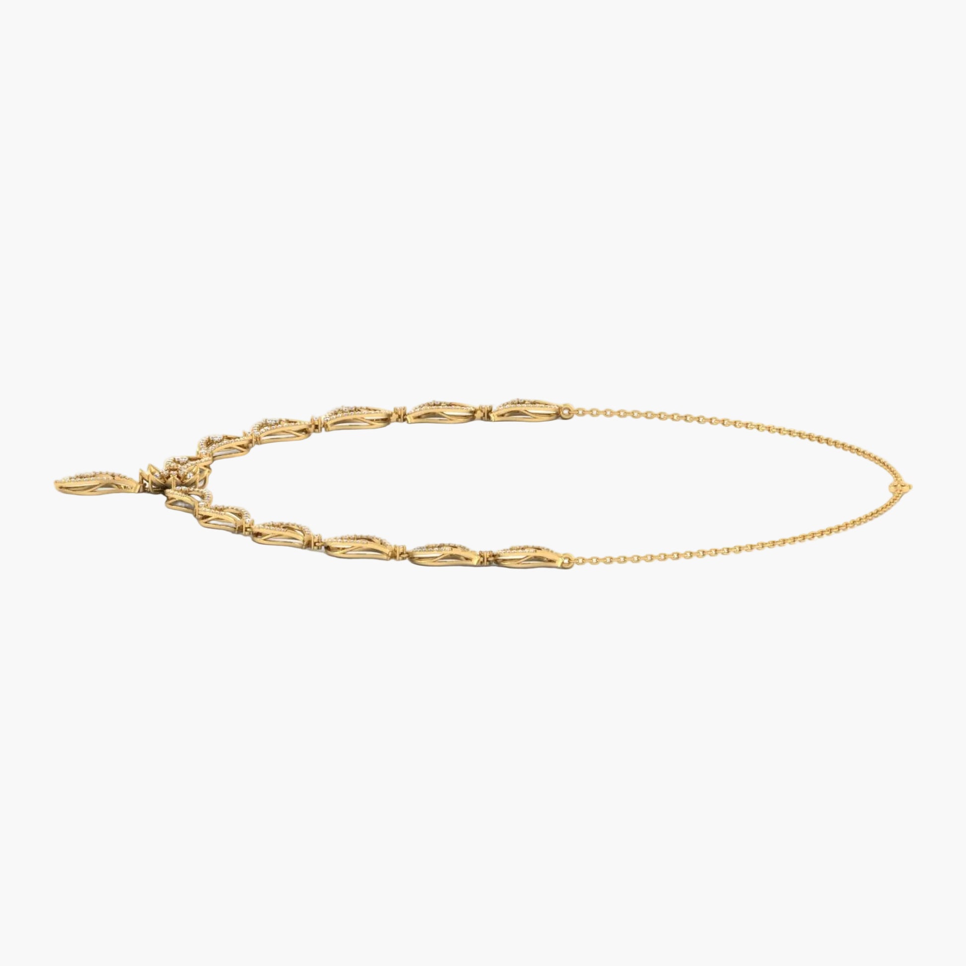 Gold bracelet on a white background with 'Green Lab' branding.