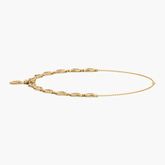 Gold bracelet on a white background with 'Green Lab' branding.