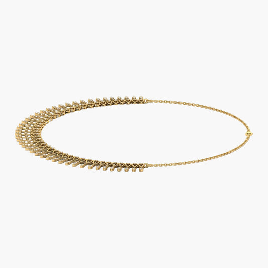 Gold chain belt on a white background with 'Green Lab' branding.