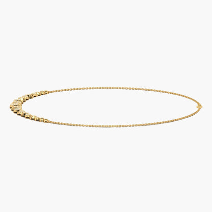 Gold bracelet on a white background with 'Green Lab' branding.