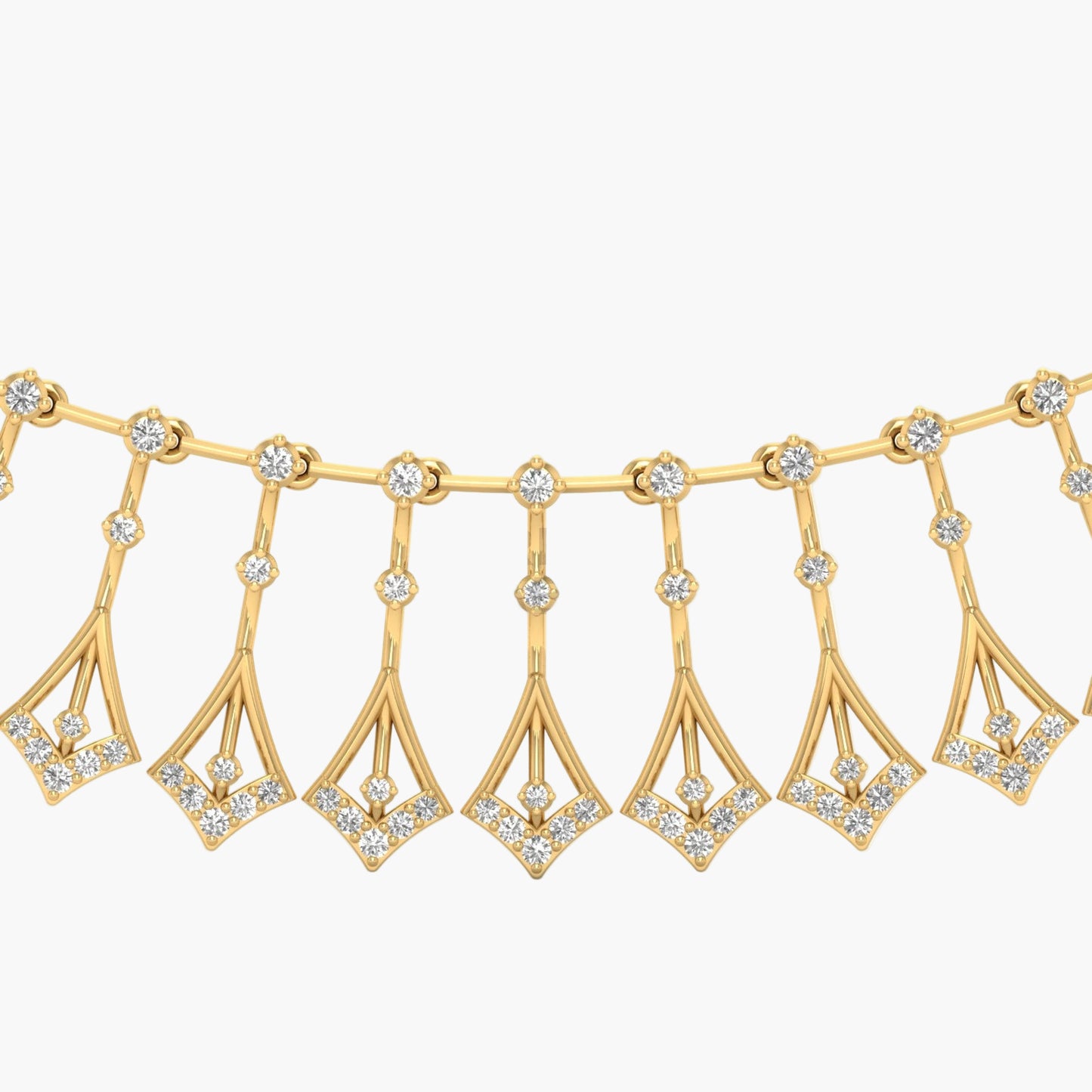 Zyrael Drop Diamond Necklace