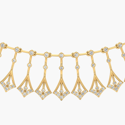 Zyrael Drop Diamond Necklace