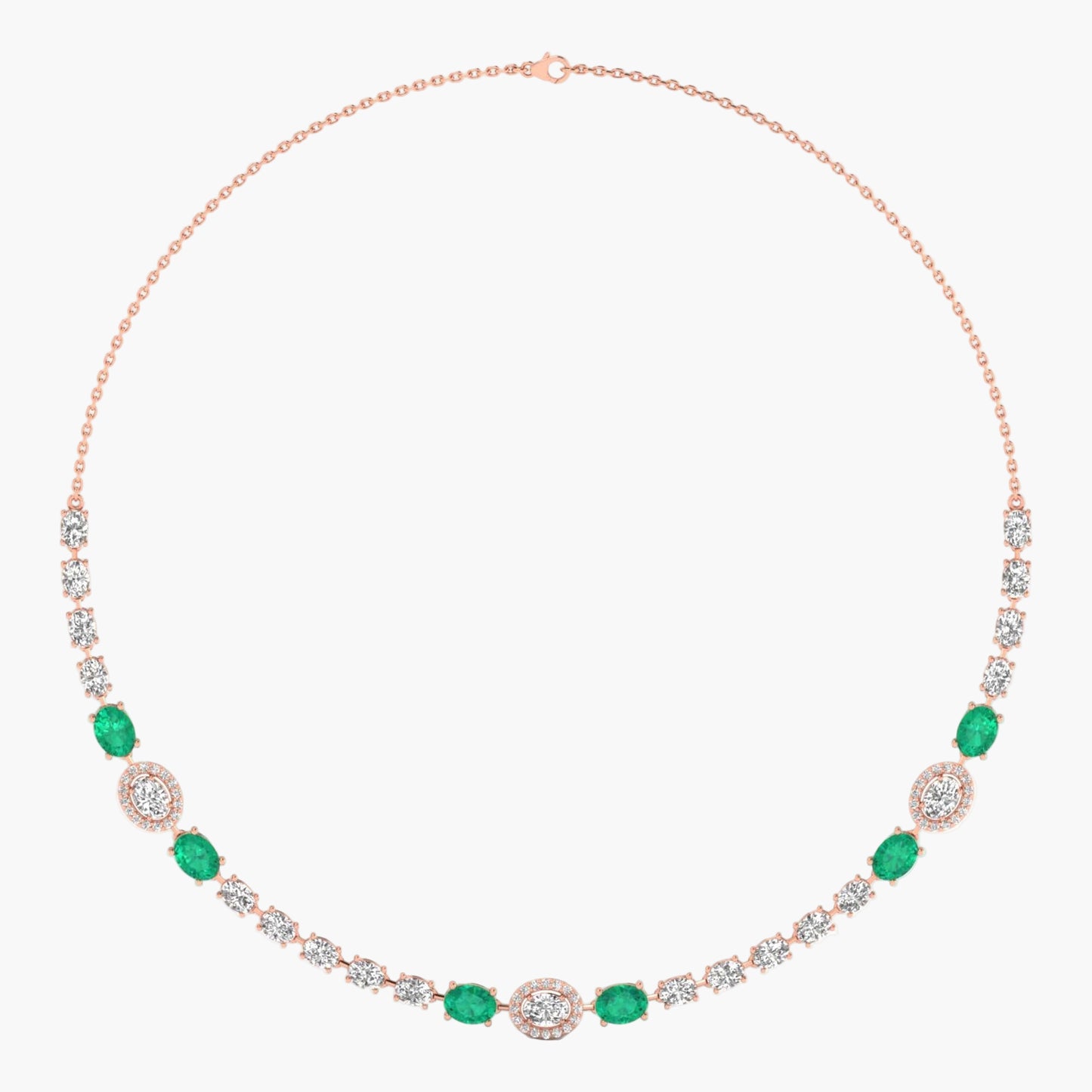 Green Glory Diamond Necklace