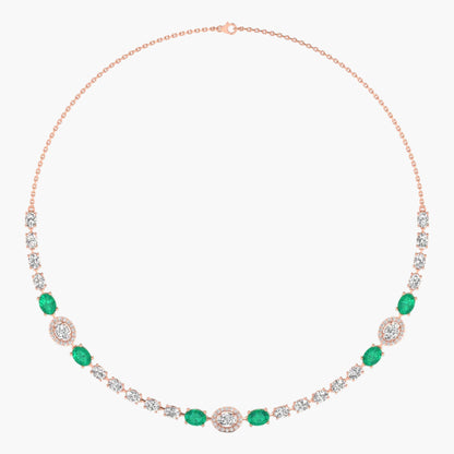 Green Glory Diamond Necklace