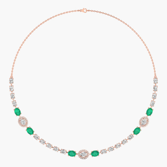 Green Glory Diamond Necklace