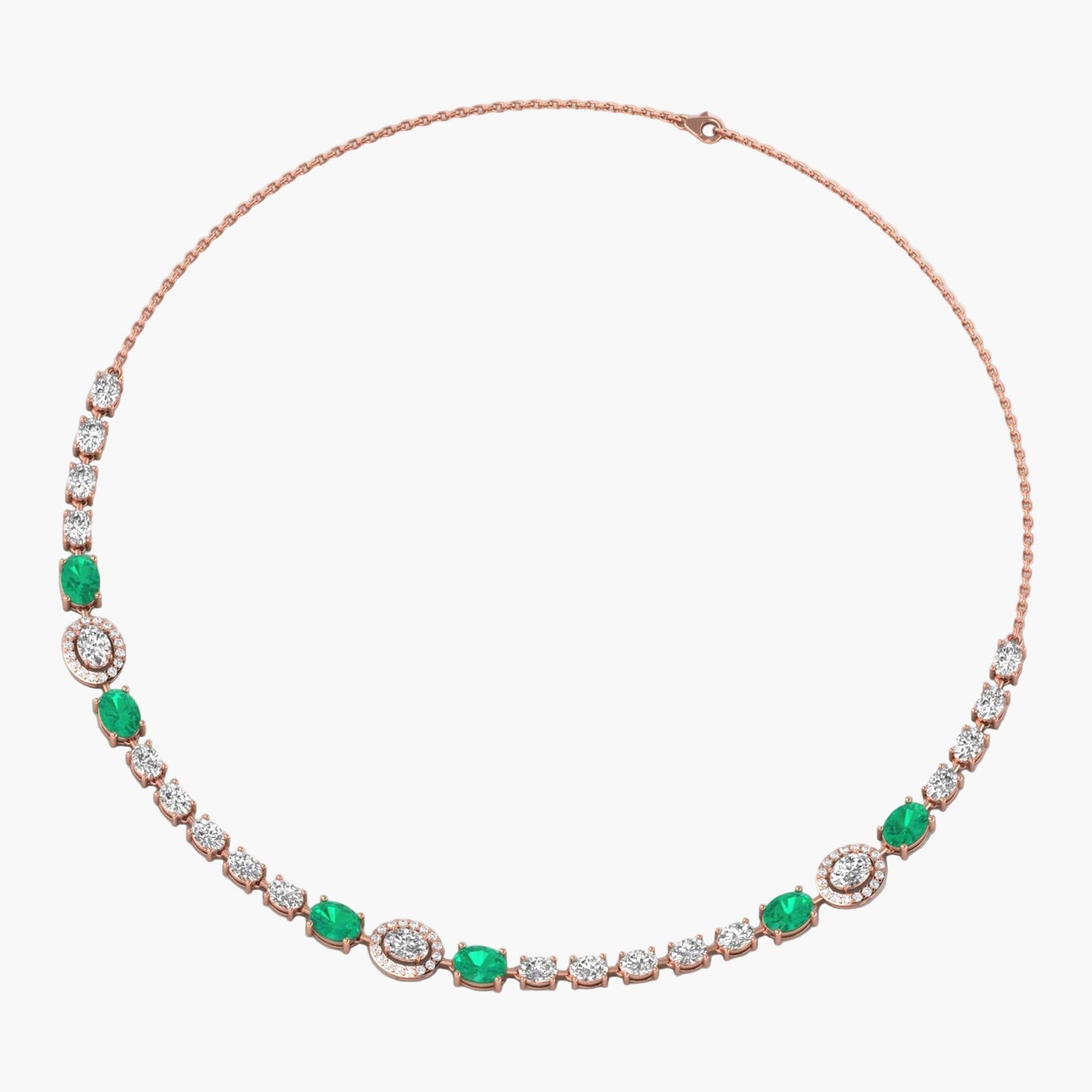 Green Glory Diamond Necklace