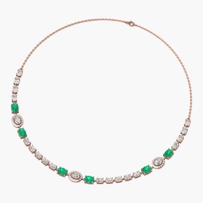 Green Glory Diamond Necklace