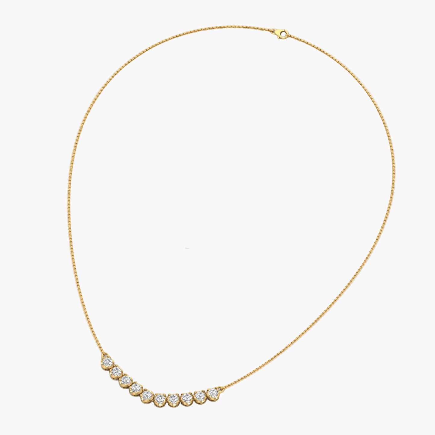 Sparkle Time Diamond Necklace