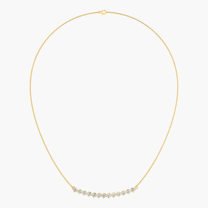 Moon Fern Diamond Necklace