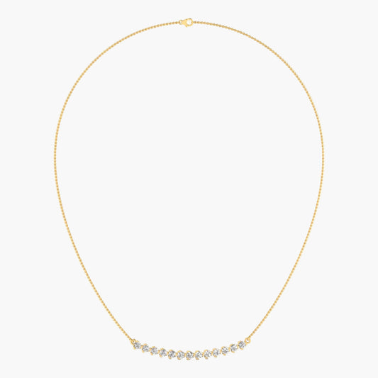 Moon Fern Diamond Necklace