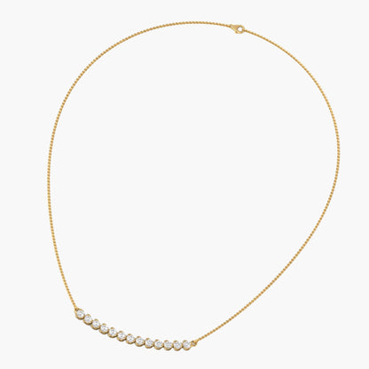 Moon Fern Diamond Necklace