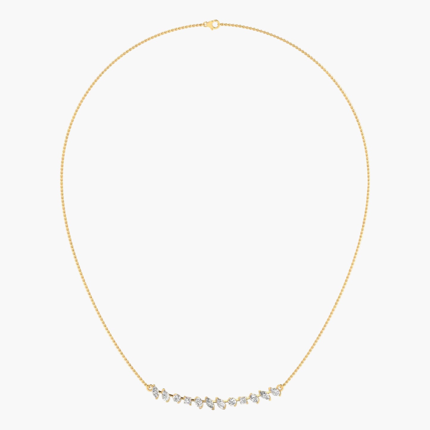Glint Vine Diamond Necklace