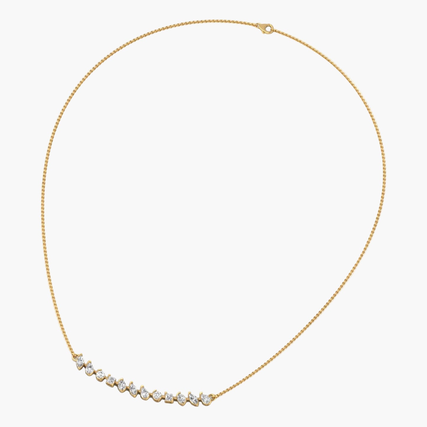Glint Vine Diamond Necklace