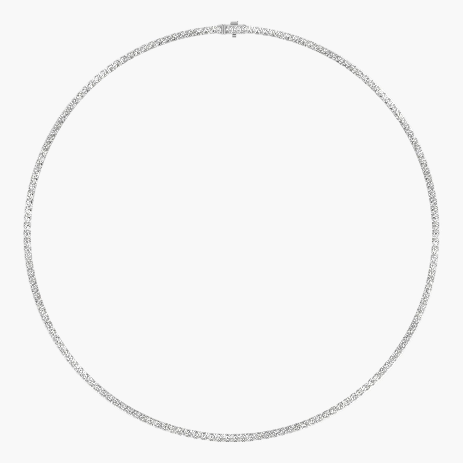 Silver necklace on a white background with 'Green Lab' branding.
