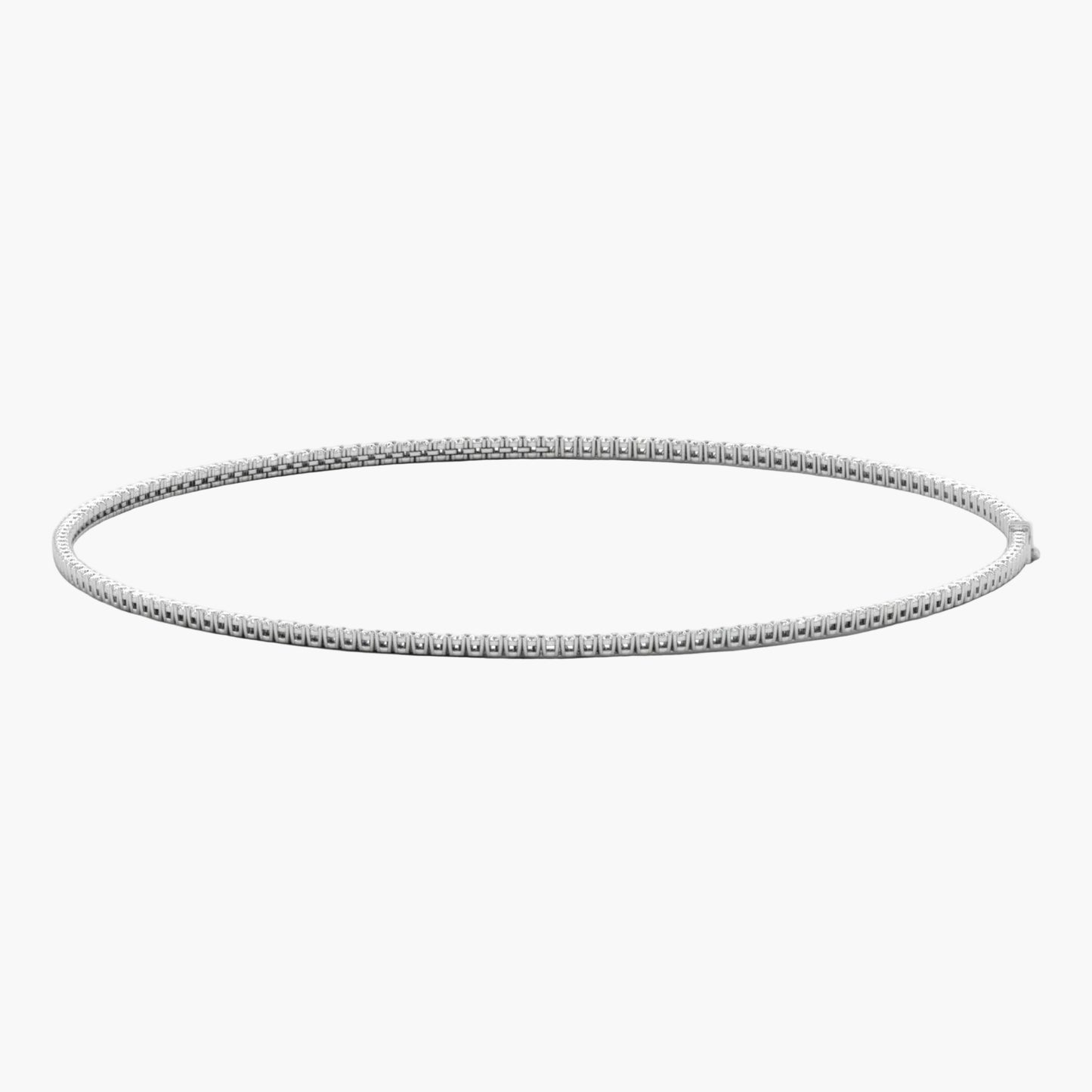 Silver hoop earring on a white background with 'Green Lab' branding.