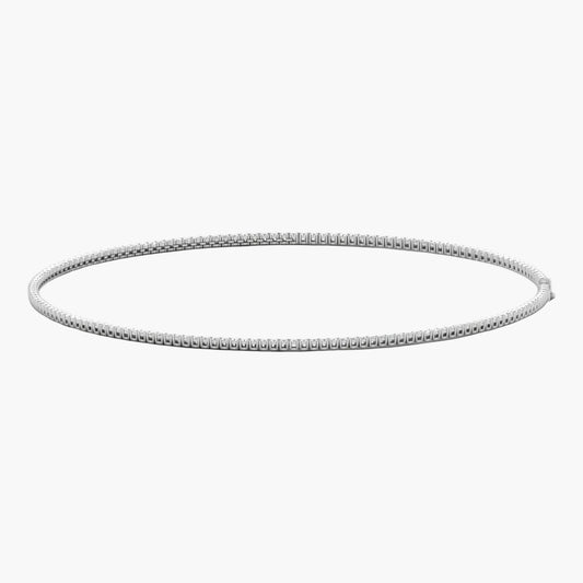 Silver hoop earring on a white background with 'Green Lab' branding.