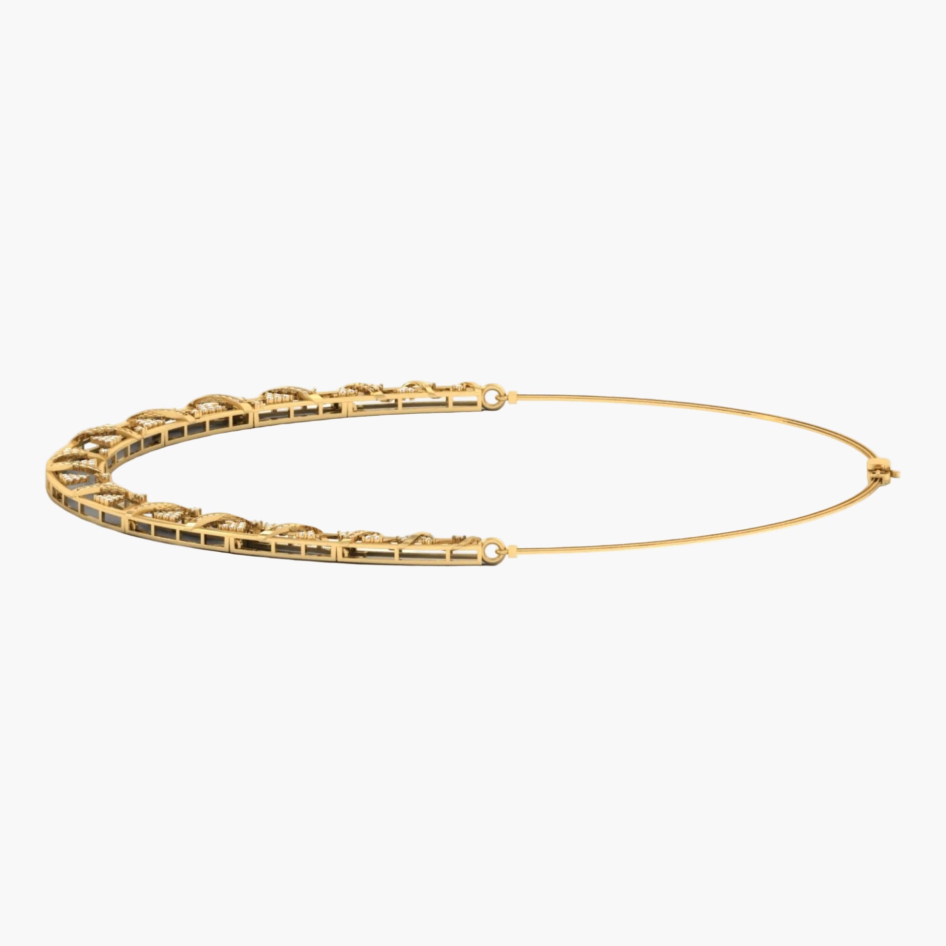 Gold bracelet on a white background with 'Green Lab' branding.