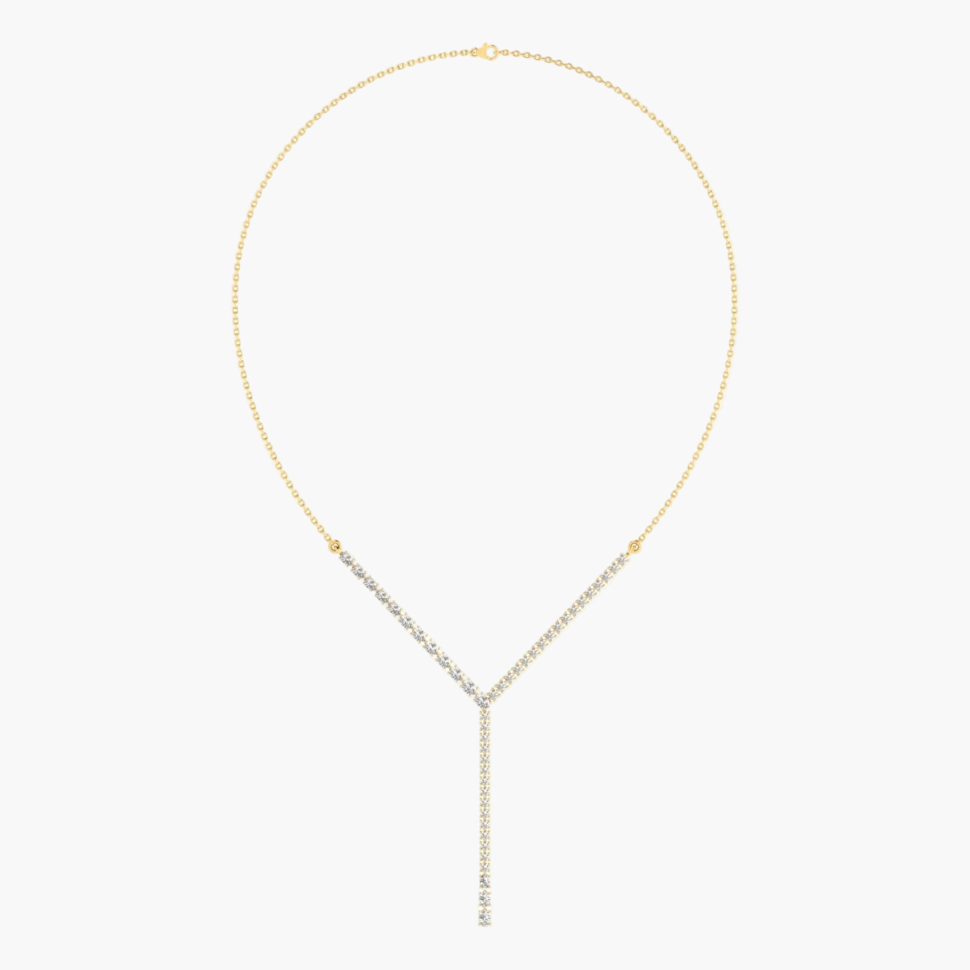 Gold necklace on a white background with 'Green Lab' branding.