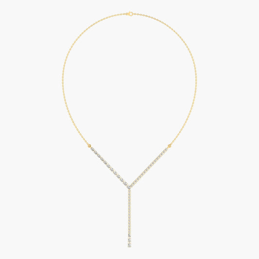 Gold necklace on a white background with 'Green Lab' branding.