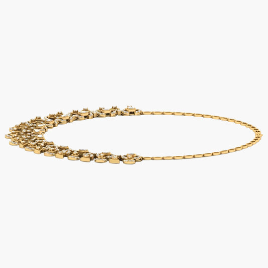 Gold bracelet on a white background with 'Green Lab' branding.
