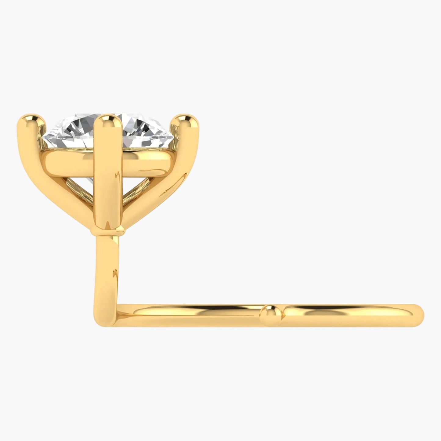 Round Elan Solitaire Diamond Nosepin