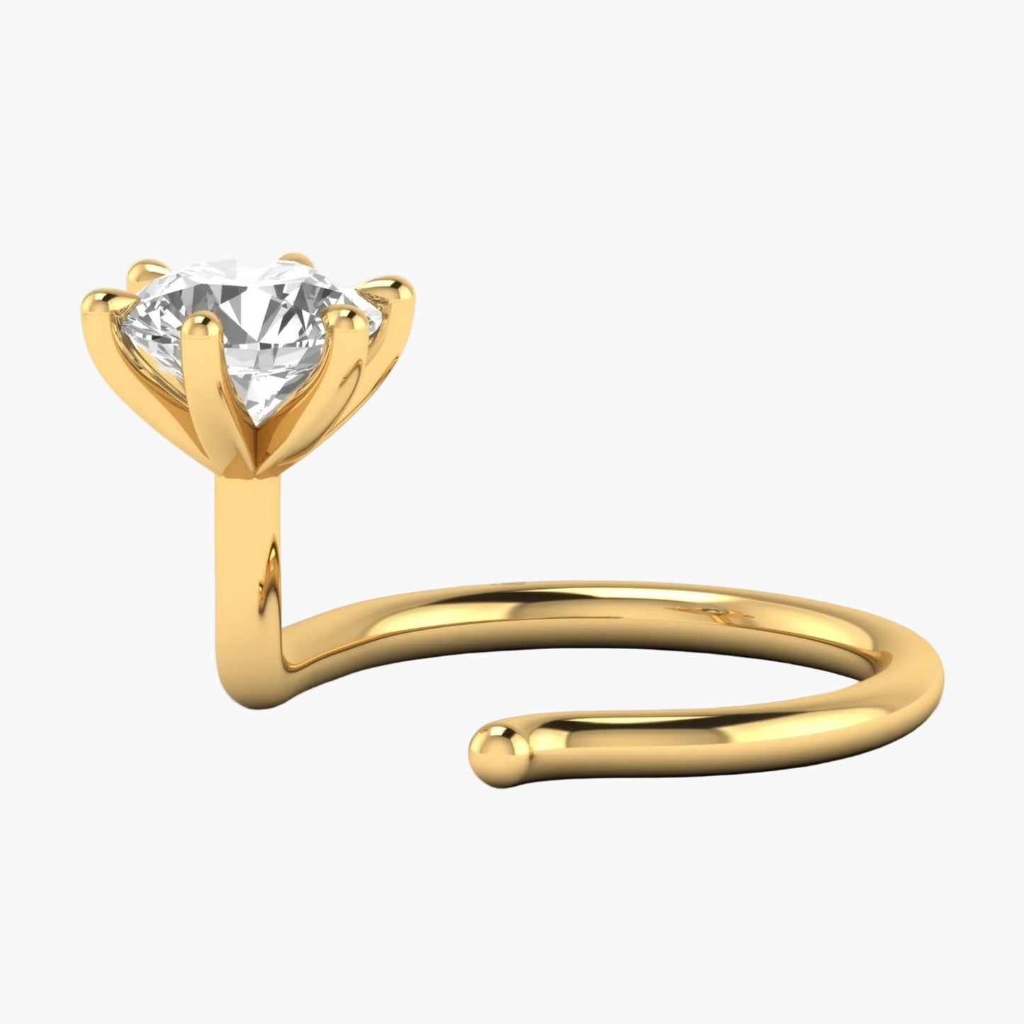 Graceful Charm Diamond Nose Ring