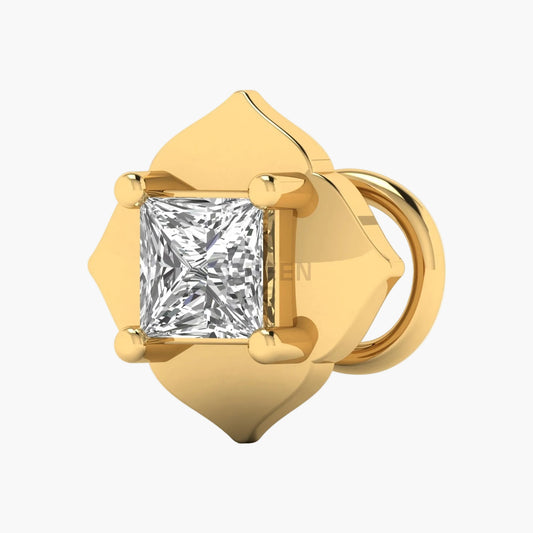 Princess Quatrefoil Diamond Nosepin
