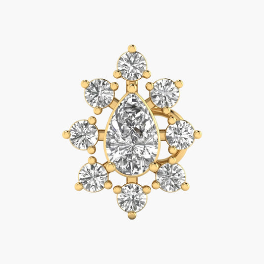 Pear Blossom Diamond Nosepin