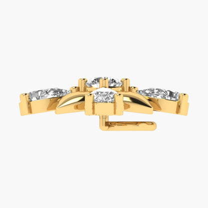 Diamond Cross Petal Diamond Nosepin
