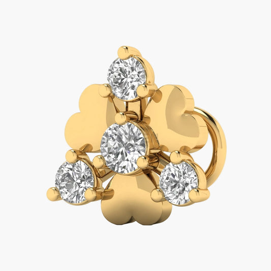 Cloud Cluster Diamond Nosepin