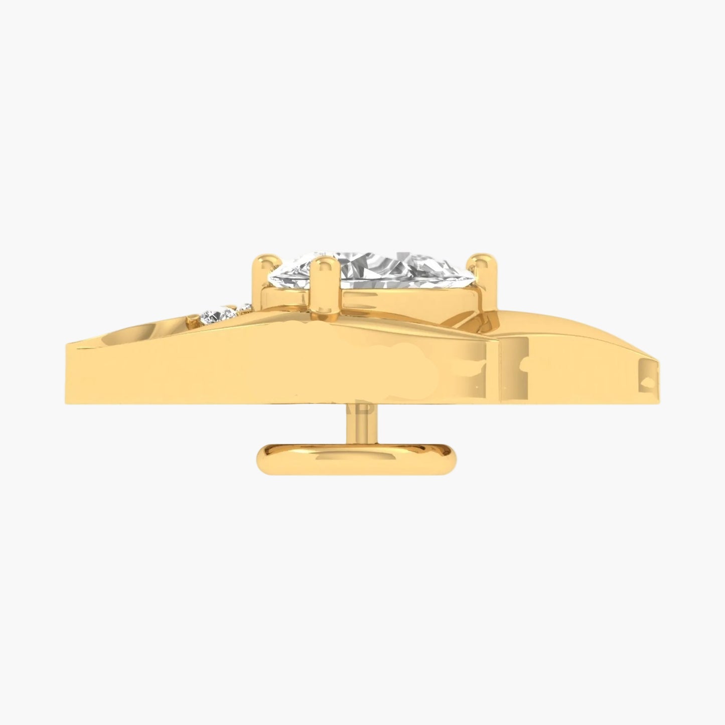 Pear Leaf Cascade Diamond Nosepin