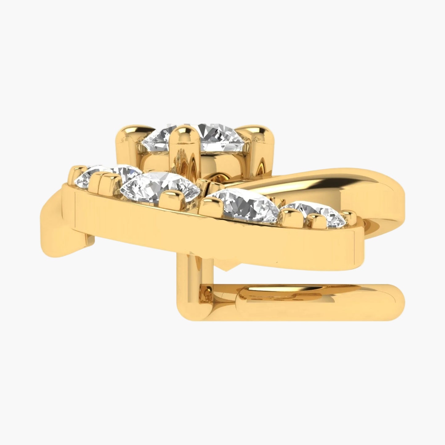 Paisley Scroll Diamond Nosepin